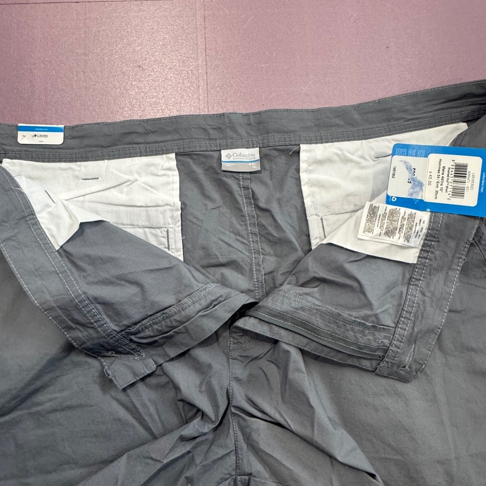 Columbia Mens 44 REG Washed Out Short Label Sz 44x10 Gray Casual Outdoor Shorts - Picture 6 of 12